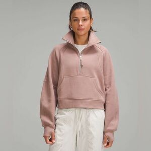 Women's Pink Half-Zip Scuba